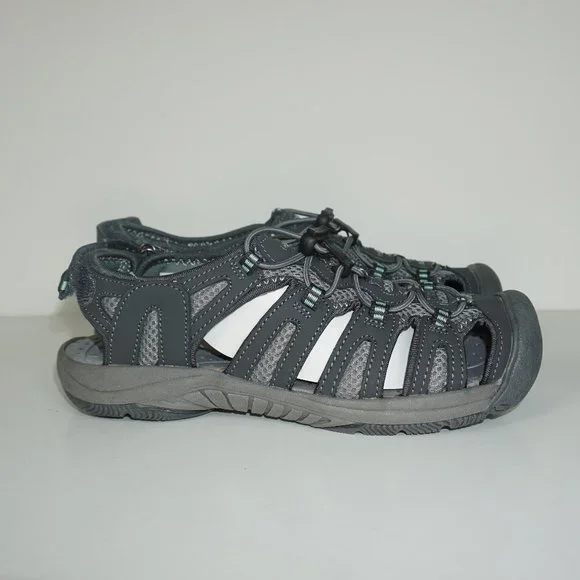 Khombu Womens River Bungee Sandals Size 8.5 Dark G - Picture 5 of 8